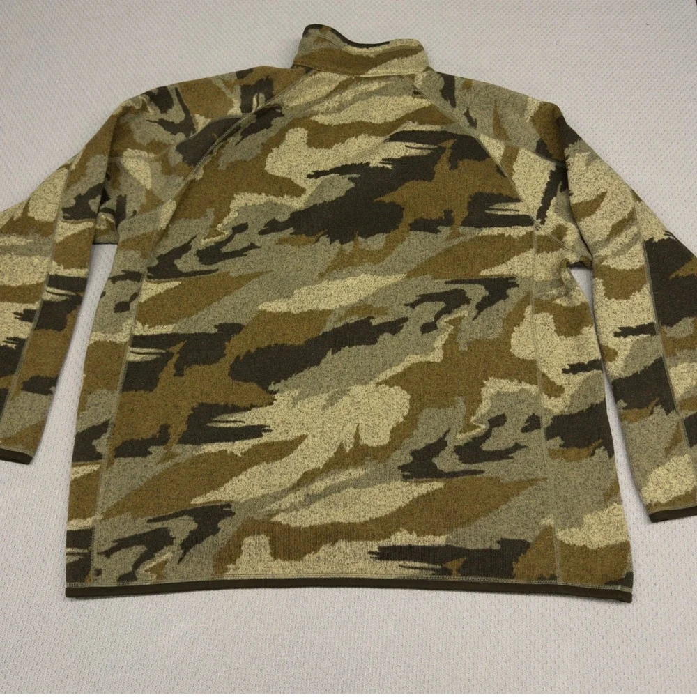 Patagonia Better Sweater 1/4 Zip Pullover Mens 3XL Camo Fleece Jacket Outdoor